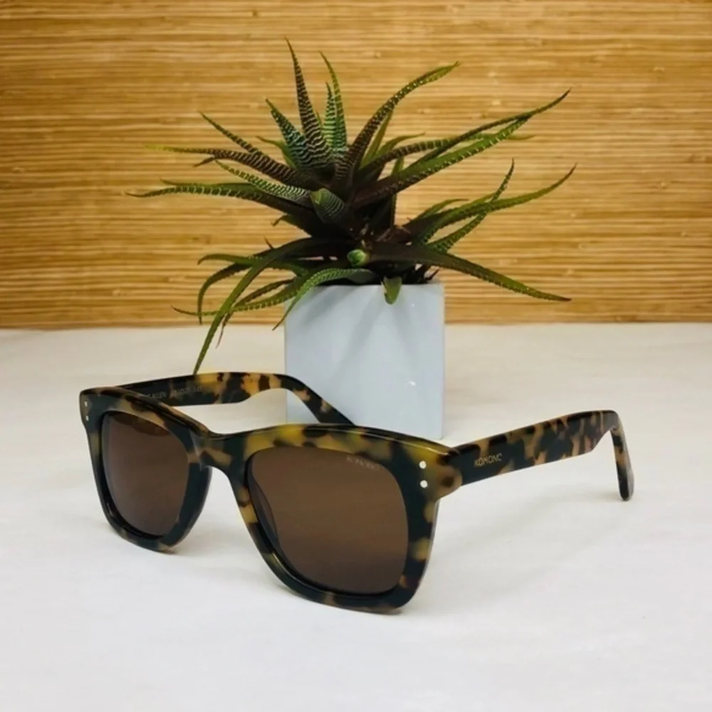 NEW KOMONO sunglasses Allen Tortoise Demi brown tan
